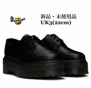 Dr.Martens ドクターマーチン 1461 MONO FELIX PLATFORM SHOES QUAD 3ホール プラットフォーム レディース 厚底 ブラック UK3