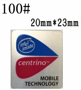 100# 【centrino】エンブレムシール　■20*23㎜■ 条件付き送料無料