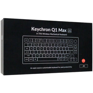 【中古】Keychron Keychron Q1 Max QMK/VIA Q1M-P1-JIS 赤軸 シェルホワイト 元箱あり [管理:1050024660]