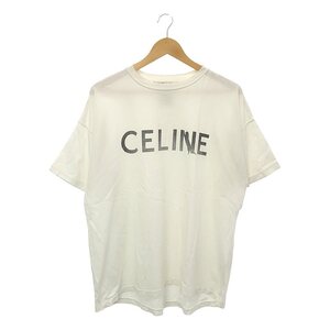 REMI RELIEF / レミレリーフ | ヴィンテージ加工 CELINEロゴ プリントTシャツ | S | ホワイト | レディース