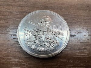 【送料無料　飛脚ゆうパケット便】イラク軍50周年記念　500フィルス硬貨　　キングラム（イ）