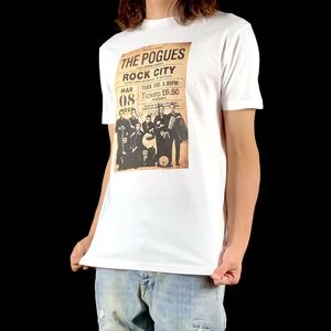 新品 THE POGUES ポーグス アイリッシュ ケルティック パンク チケット Tシャツ S M L XL ビッグ オーバー サイズ XXL~5XL ロンT パーカー