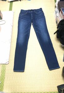 【junhashimoto】ジュンハシモト JERSEY DENIM TYPE 505 STRETCH JERSEY DENIM スウェット ジャージー デニム パンツ 2 インディゴ 美品