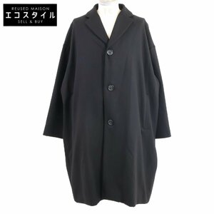 美品/20年製 CASEY CASEY ケイシーケイシー 15HM98 BLOBBY COAT FEUT ウール チェスター コート S ブラック メンズ