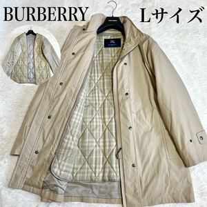 美品 BURBERRY ノバチェック キルティング ライナー コート ブルゾン バーバリー