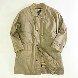 Ij31 Burberry PROSUM バーバリー プローサム ライナー付 ステンカラーコート フルジップ ロングコート 裏地チェック Mサイズ メンズ