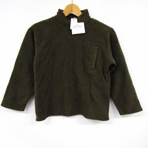 べべ 長袖セーター 圧縮ニット ウール混 日本製 未使用品 キッズ 男の子用 130サイズ ブラウン BeBe