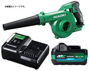 在庫 HiKOKI コードレスブロワ RB18DC(NN)+バッテリBSL36A18BX+充電器UC18YDL2付 14.4V・18V対応 日立 ハイコーキ オリジナルセット品