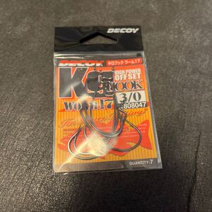 デコイ キロフックワーム 3/0 DECOY ワーム17 オフセットフック　KG HOOK 6本