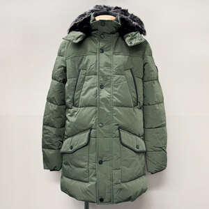 1円～！【HS372】タグ付き・未使用 GUESS/ゲス WINTER PUFFER PARKA JACKET パファー パーカー ジャケット フィールドジャケット カーキ S