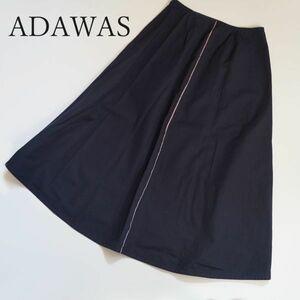 アダワス ADAWAS スカート 紺色 ネイビー サイズ40 XS 前後