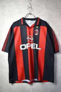Vintage ヴィンテージ 90s AC Milan ミラン サッカーゲームシャツ フットボールシャツ トレーニングウェア 28217 804 80