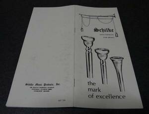 SCHILKE MOUTHPIECE CATALOG VINTAGE RARE!!