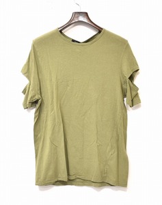 bassike (ベイシーク) Cut out Jersey SS T-Shirt カットアウト ジャージ 半袖 Tシャツ カットソー ORGANIC COTTON OLIVE AUSTRALIA Tee S