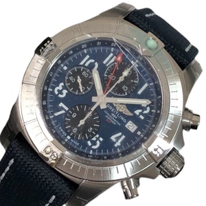 ブライトリング BREITLING アベンジャー クロノグラフ GMT 45 A24315101C1X2 ステンレススチール 腕時計 メンズ 中古