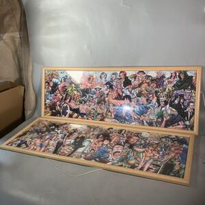 G2-010 アニメ ONE PIECE ワンピース ジグソーパズル PUZZLE 集英社 フジテレビ 東映 完成品2点まとめ 木製フレーム入り ※詳細画像有り