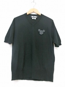 BLACK COMME des GARCONS ブラック コムデギャルソン 半袖ニット M Disney ブラック Knit