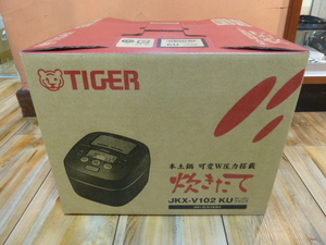 ■ 未使用品 TIGER 5.5合 本土鍋圧力IH炊飯ジャー JKX-V102/アーバンブラック/炊きたて/本物の土からできた本土鍋/タイガー炊飯器 ■