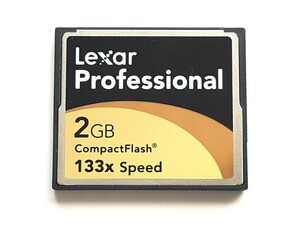 【1枚限り】☆美品☆ CFカード 2GB 133x レキサー プロフェッショナル Lexar Professional コンパクトフラッシュ CompactFlash Card