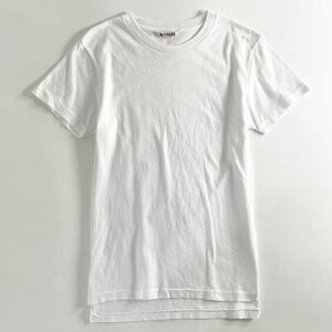 Fe27 AURALEE オーラリー SEAMLESS CREW NECK TEE 半袖Tシャツ カットソー 無地 ホワイト 1 Mサイズ相当 シンプル レディース 女性的
