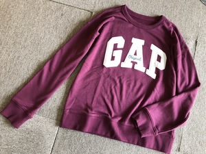 ★新品Gap Kidsギャップロゴスウェットトレーナー160★エンジ