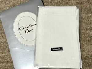 DIOR ポケットチーフ 白 ハンカチ　christian Dior ディオール チーフ