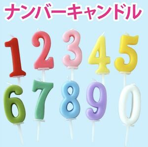 新品未使用　お誕生日　キャンドル ろうそく 数字 セット 0~9 10個＆Happy Birthdayキャンドルセット