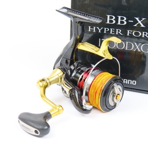 42511★1円スタートSHIMANO シマノ 綺麗 BB-X ハイパーフォース 1700DXG HYPER FORCE レバーブレーキ スピニング リール フィッシング 釣具