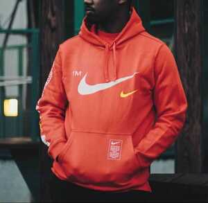 新品 Sサイズ NIKE NSW CLUB PO HOODIE OB パーカー オレンジ AS Hooded 19 Small オレンジ SWOOSH