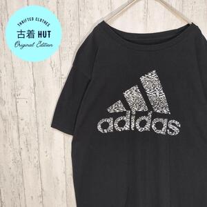 adidas　デカロゴ　ビッグサイズ　古着　90s　ゆるダボ　#h65