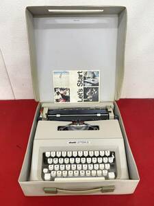 再M-6105 【同梱不可】980円～ 現状品　olivetti/オリベッティ　LETTERA25　ポータブルタイプライター　昭和レトロ　アンティーク　