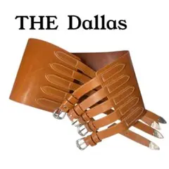 【希少】THE Dallas 本革　レザー　5連ベルト