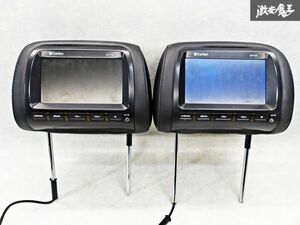 箱付き！Cartion カーション 7インチ ET-710 ヘッドレストモニター 汎用品 ヘッドレストモニター 左右セット 2個セット