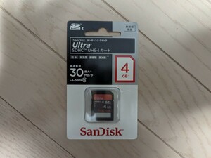 新品　未開封　サンディスク　SanDisk Ultra SDHC UHS-I カード 4GB SDSDH-004G-J35