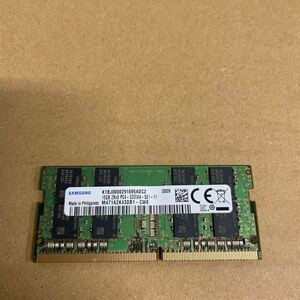 ヨ17 SAMSUNG ノートPCメモリ 16GB 2Rx8 PC4-3200AA 1枚　動作確認品