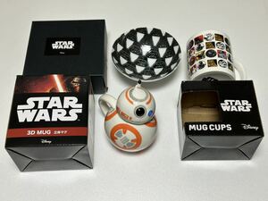 スターウォーズ 食器まとめて 3D MUG 立体マグ BB-8 飯碗 ダースベイダー オールスター マグカップ 陶器 STAR WARS DISNEY