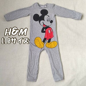 H&M ミッキーマウス パジャマ★110サイズ グレー