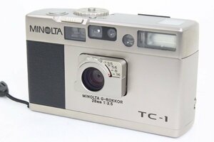 ●1円～ MINOLTA/ミノルタ ＊ 超小型 ロッコールレンズ搭載 高級 コンパクト フィルム カメラ [TC-1] ＊ #7978