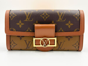 LOUIS VUITTON ルイヴィトン モノグラム リバース ポルトフォイユ・サラ ドーフィーヌ 2つ折り 長財布 M46645 超美品