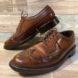 【1972年米国製】Florsheim Imperial Quality Kenmoor フローシャイム インペリアル ケンムーア 93602 US8D 26.0cm前後 ブラウン