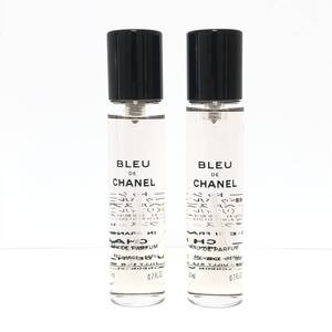 1円〜 残量9割 2本 CHANEL BLEU DE CHANEL ブルードゥシャネル オードゥ パルファム トラベル スプレイ 20ml