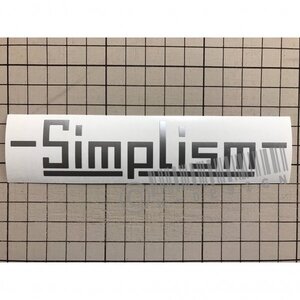 シンプリズムカッティングステッカー タイプ2 18ｃｍ Simplism カッティングステッカー シンプル