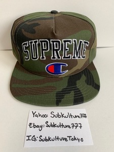 【新品】 Supreme　シュプリーム　Box Logo Snapback CHAMPION rare new キャップ キャモ　迷彩　帽子　希少