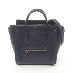 セリーヌ ラゲージ ナノショッパー ブランドオフ CELINE レザー ハンドバッグ レザー 中古 レディース