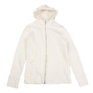 ヨウジヤマモト プールオムYohji Yamamoto POUR HOMME コットン裁ち切りジップパーカー オフホワイト3