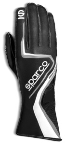 SPARCO（スパルコ） カートグローブ RECORD ブラックxグレー XSサイズ 外縫い 調整ストラップ シリコングリップ