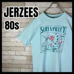 80s JERZEES アート Tシャツ シングルステッチ ヴィンテージ 芸術