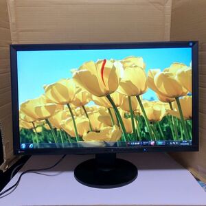 中古美品EIZO 27型液晶モニター FlexScan EV2736Wワイド 高さ調整 縦回転(使用時間7727H）動作品 SHY851