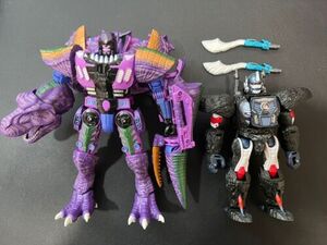 Transformers Premium Finish Beast Wars Optimus Primal & Megatron Kingdom NO BOX 海外 即決