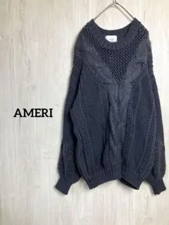 AMERI TWIN YARN CABLE KNIT ケーブル ニットセーター